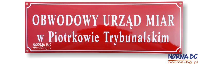 tablica urzedowa z obwodka